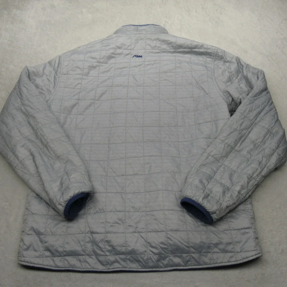 Mountain Khakis Jacket Mens Large Blue Insulated Reversible Water Resistant Logo